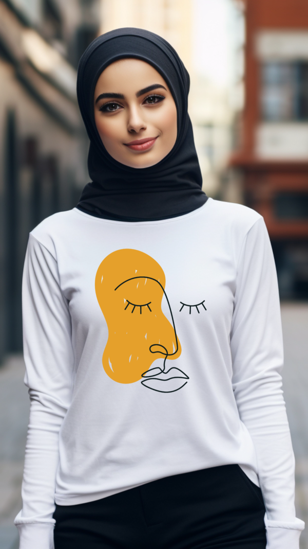 One Line Long Sleeve T-Shirt