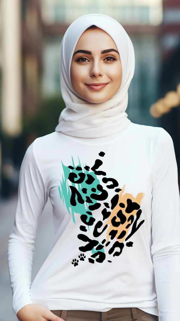 Tiger print long sleeve T-shirt
