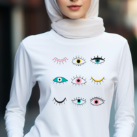 All Eyes Long Sleeve T-Shirt