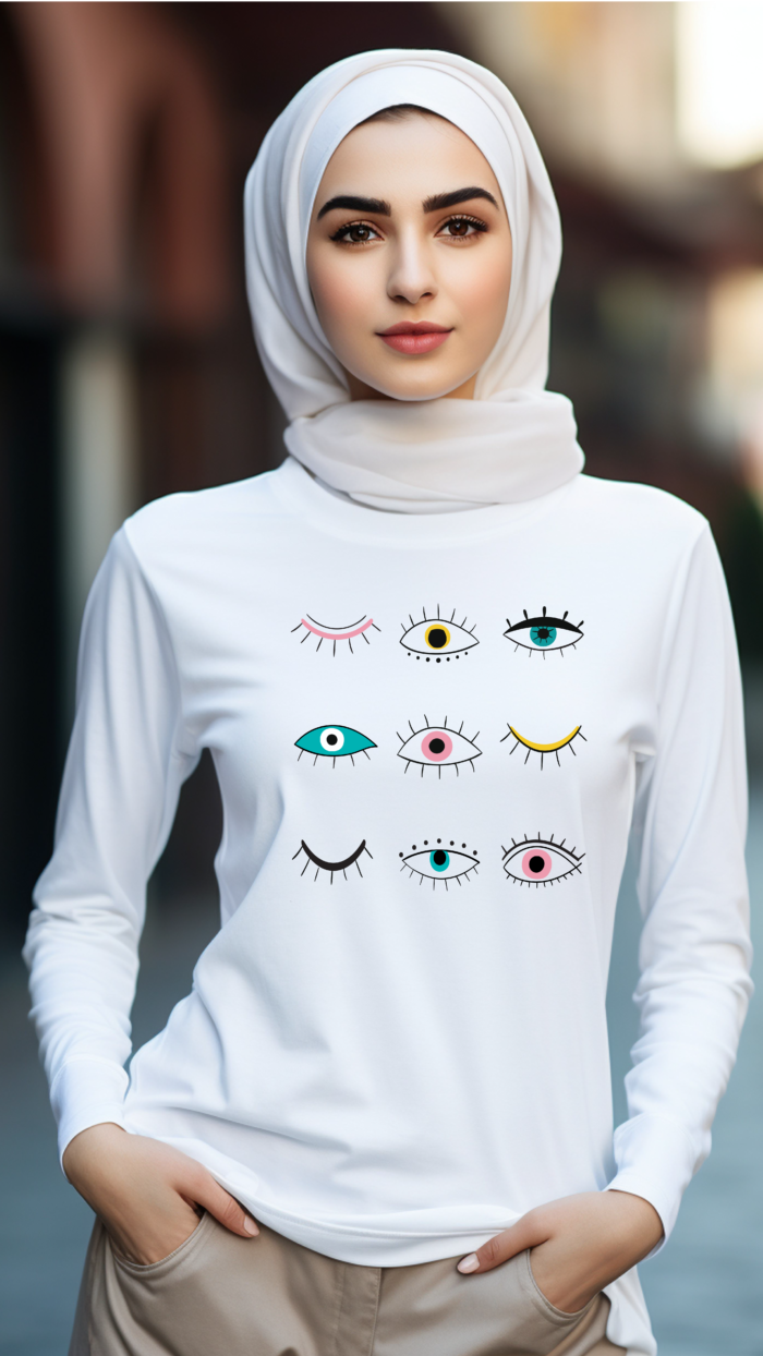 All Eyes Long Sleeve T-Shirt