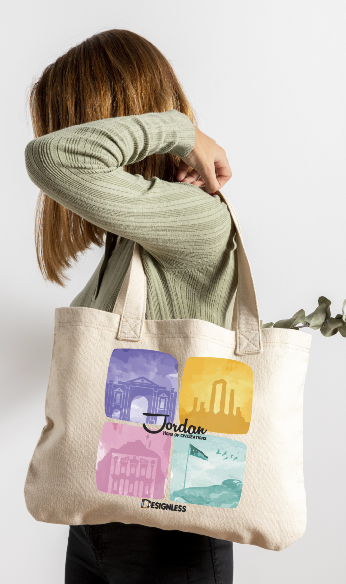 4 cities tote bag