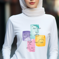 Faces Long Sleeve T-Shirt