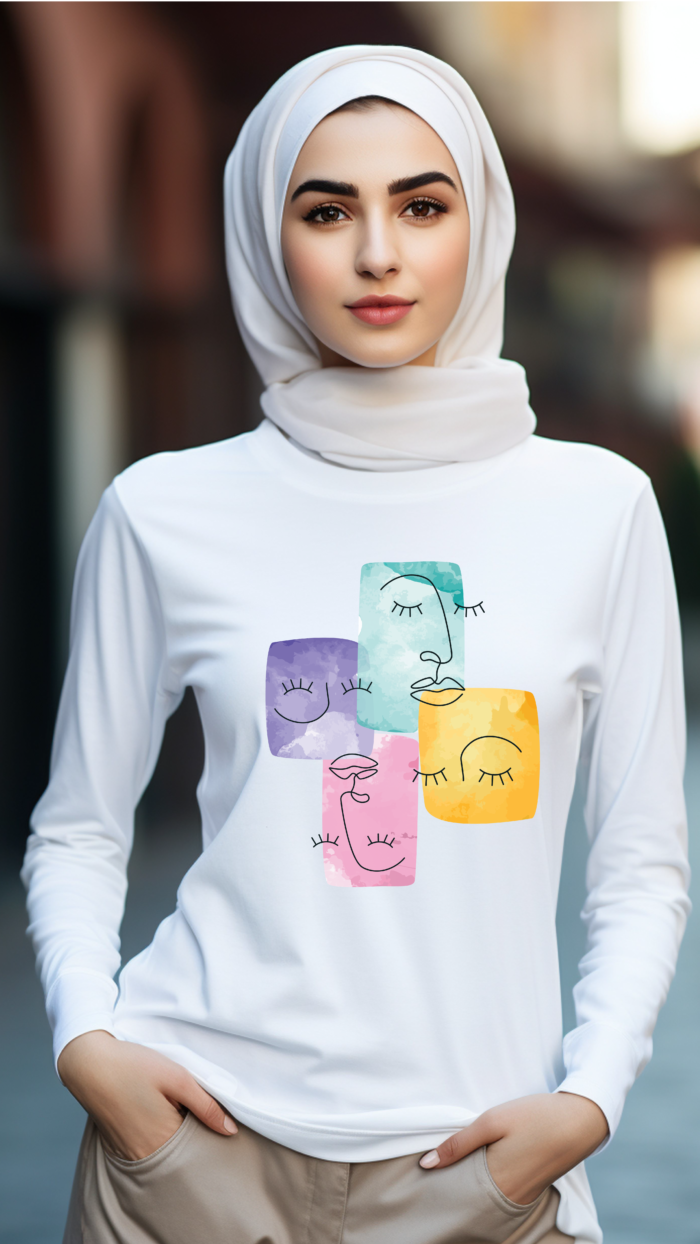 Faces Long Sleeve T-Shirt