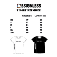 Its purpose is to guide the customer on the t-shirt size