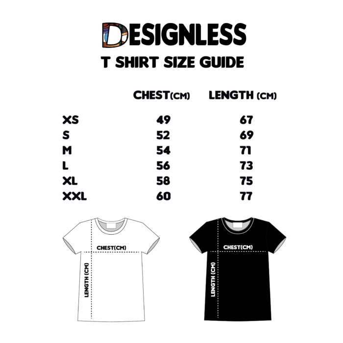 Its purpose is to guide the customer on the t-shirt size